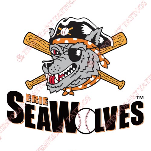 Erie SeaWolves Customize Temporary Tattoos Stickers NO.7829